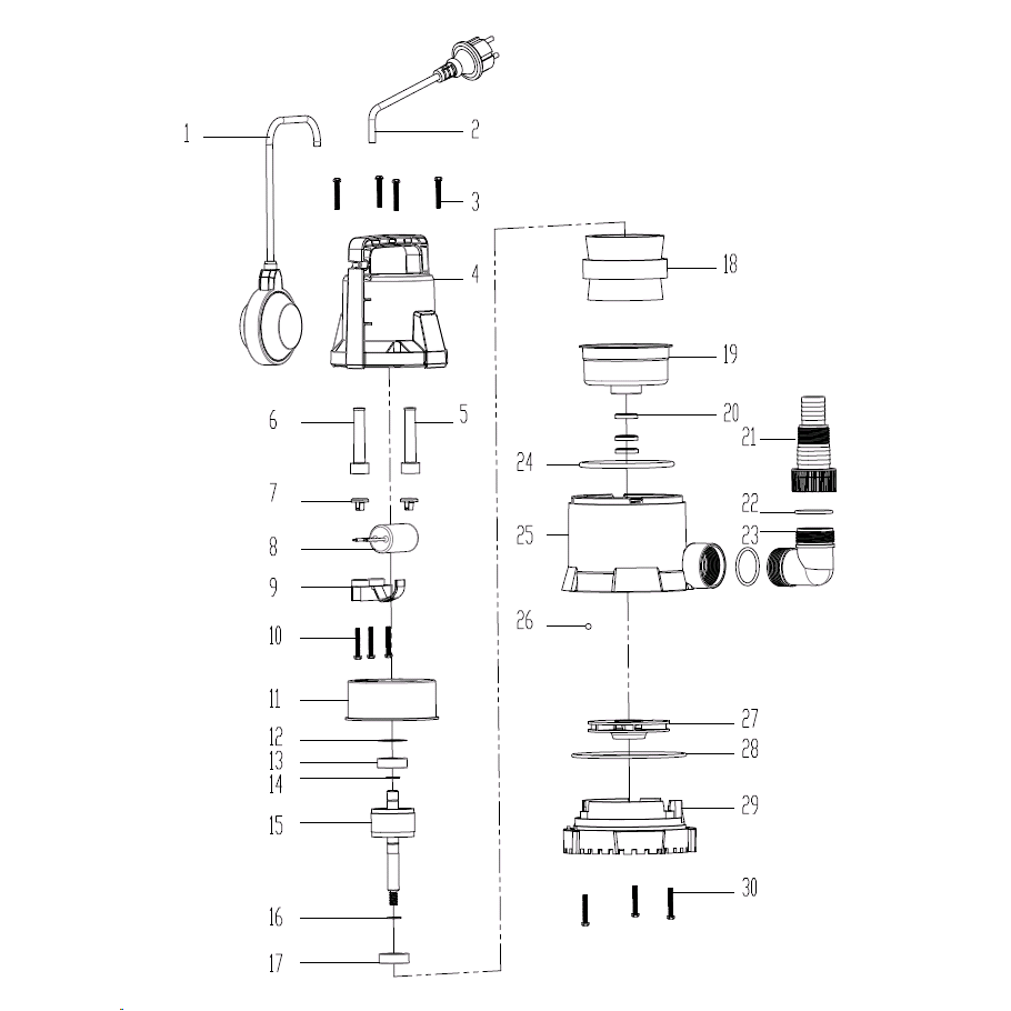 Насос дренажный НПГ-М1-400