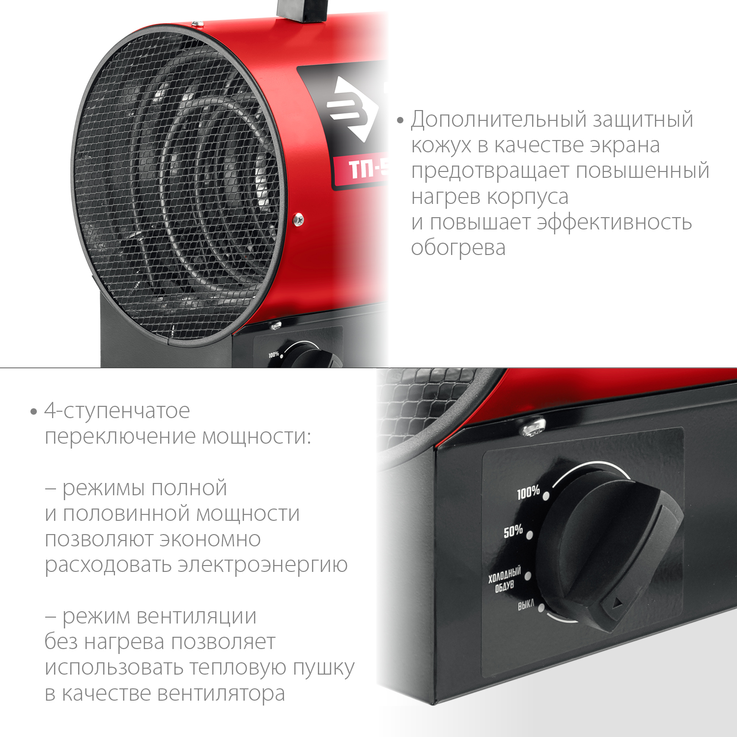 Тепловая пушка, компактная, ТП ТП-5